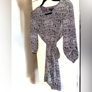 Limited Black and White Patterned Mini-Dress